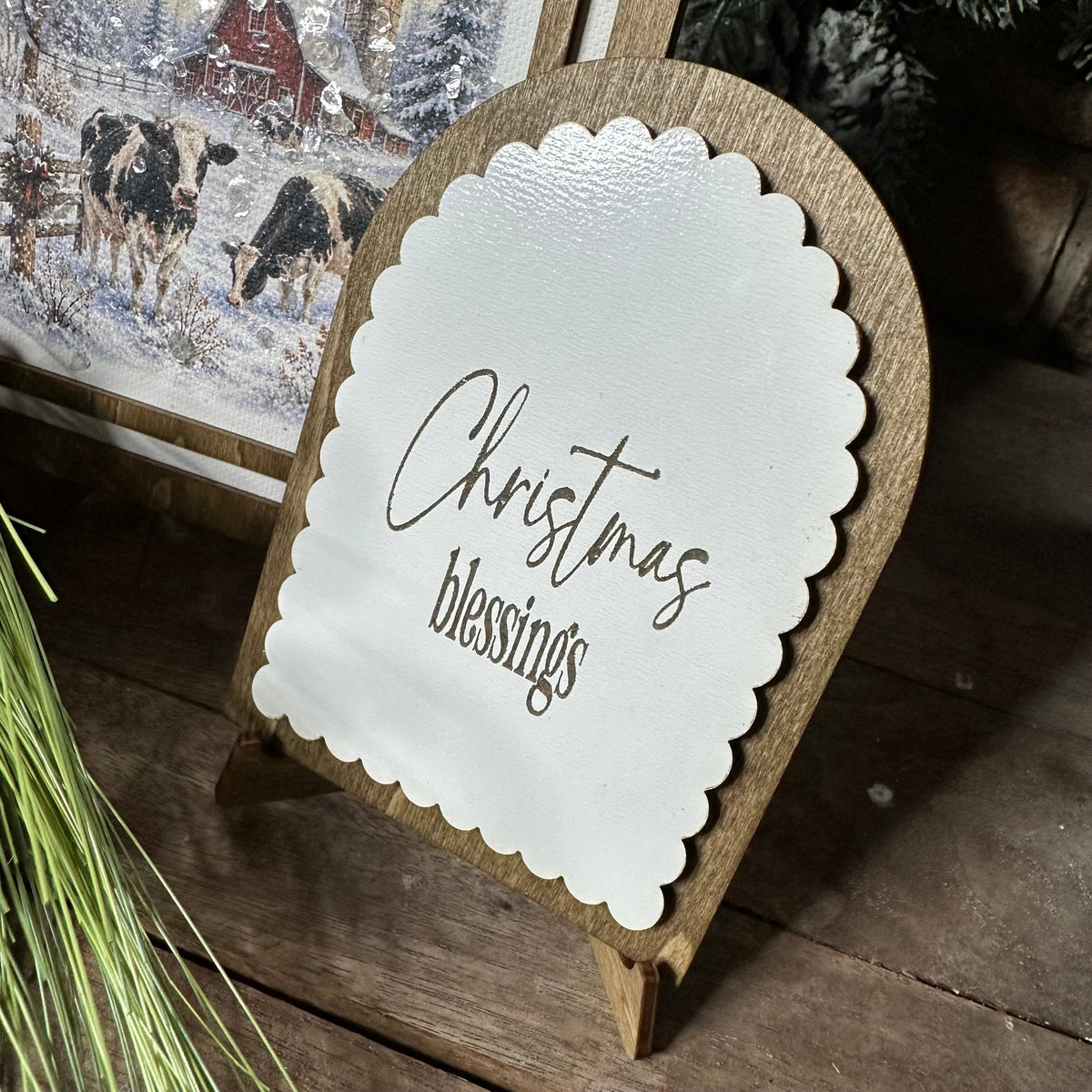 Christmas Blessings Winter Cows | Coordinating Set