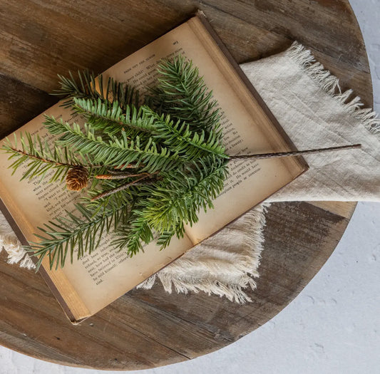 13.5” Hemlock & Douglas Fir wlMini Pinecones pick