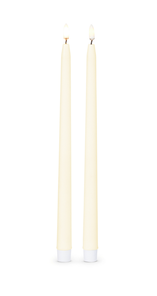 12.5” Ivory Taper Candles