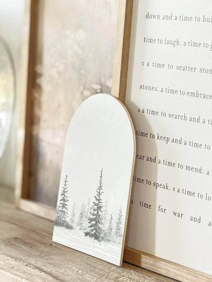 Winter Tree Landscape, Arch | Christmas Decor