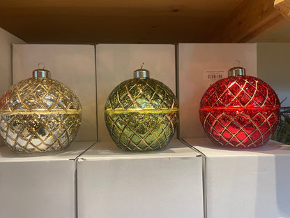 6.5” Red LED Candle Ornament
