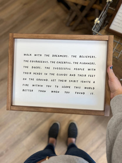 Walk with the Dreamers | Wall Art, Made in the USA