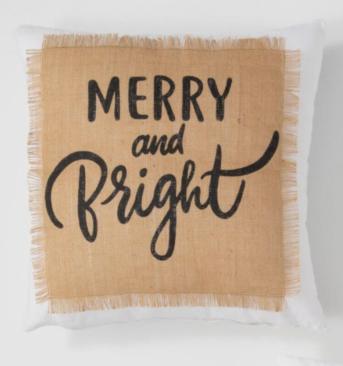 “Merry & Bright” Accent Pillow