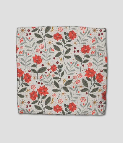 Holiday Floral Dishcloth Set