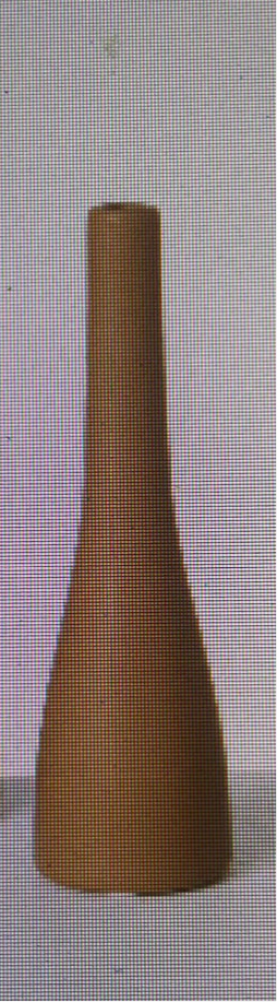 Brown Warm Matte Slim Vase