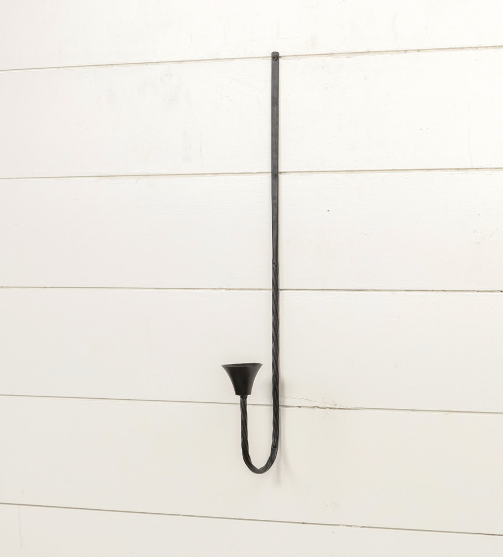 Forged Taper Candle Wall Sconce