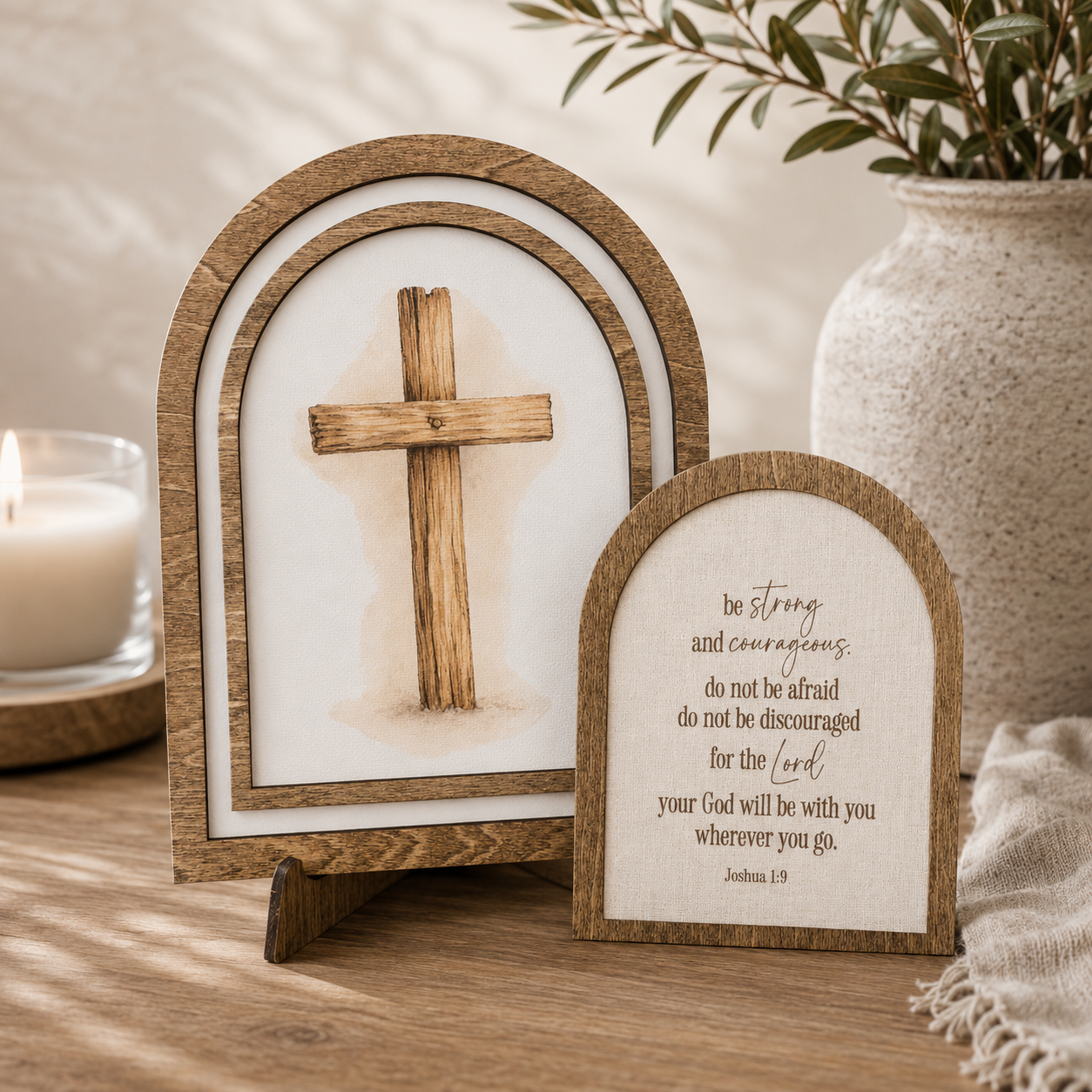 Wooden Cross | Coordinating Set