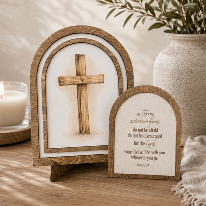 Wooden Cross | Coordinating Set