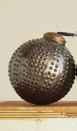 3” Glass Hobnail Ball Ornament