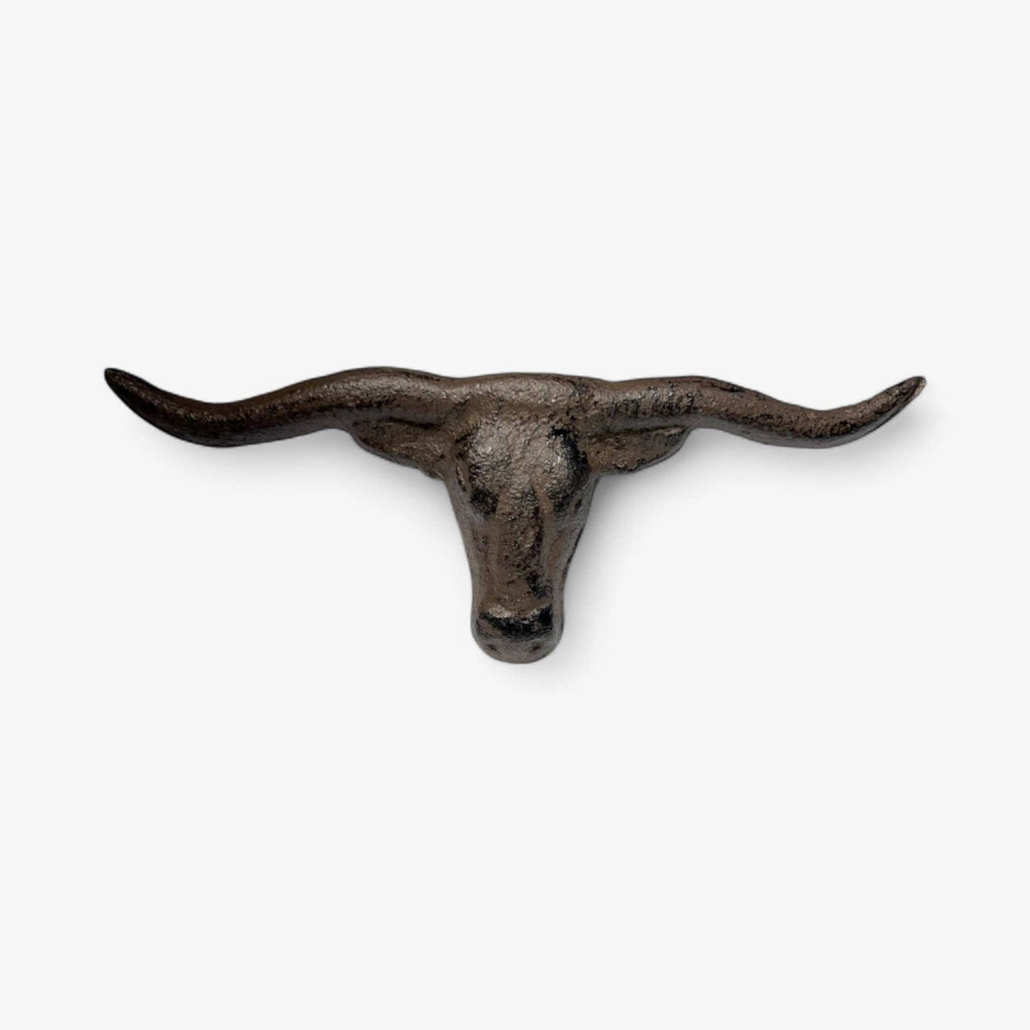 Longhorn Skull Drawer Pull, Cast Iron Western Cabinet Handle