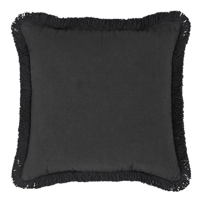 3 Christmas Trees Black Woven Throw Pillow 12x12