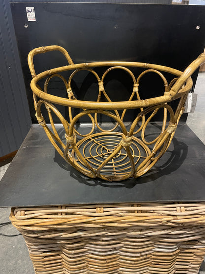 Bamboo Metal Open Weave Bowl