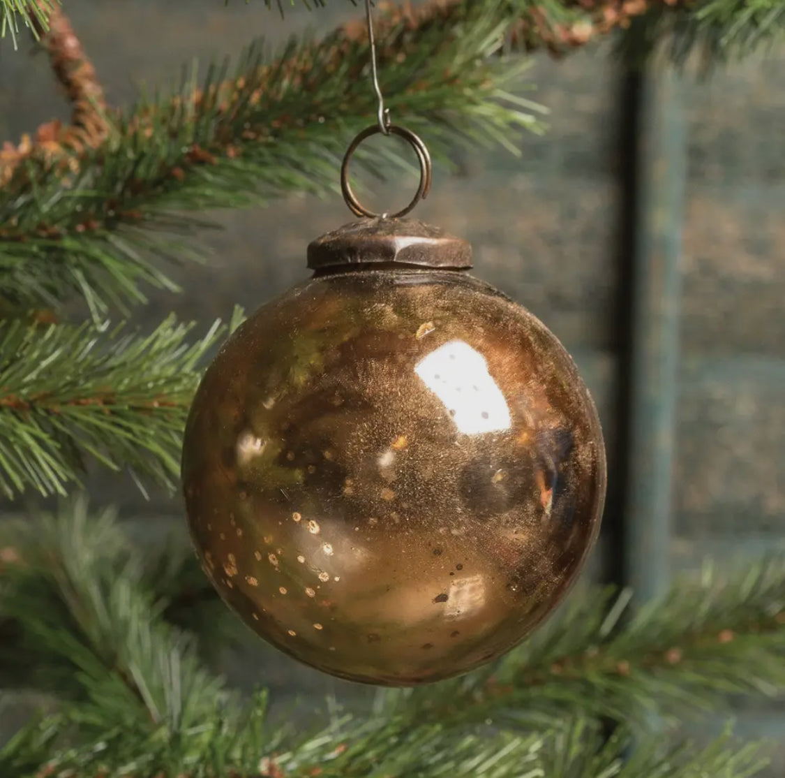 3” Bronze Kugel Ornament