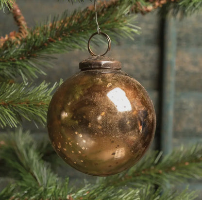 3” Bronze Kugel Ornament