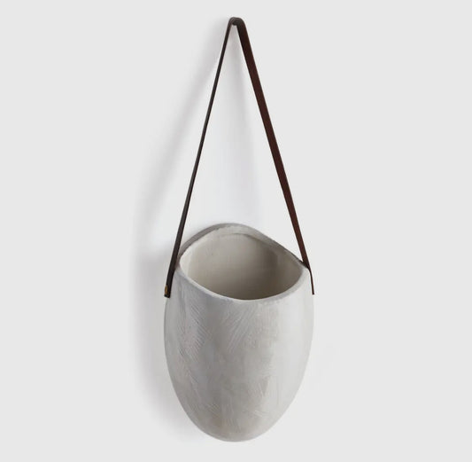 9” WHITEOrganic Wall Planter
