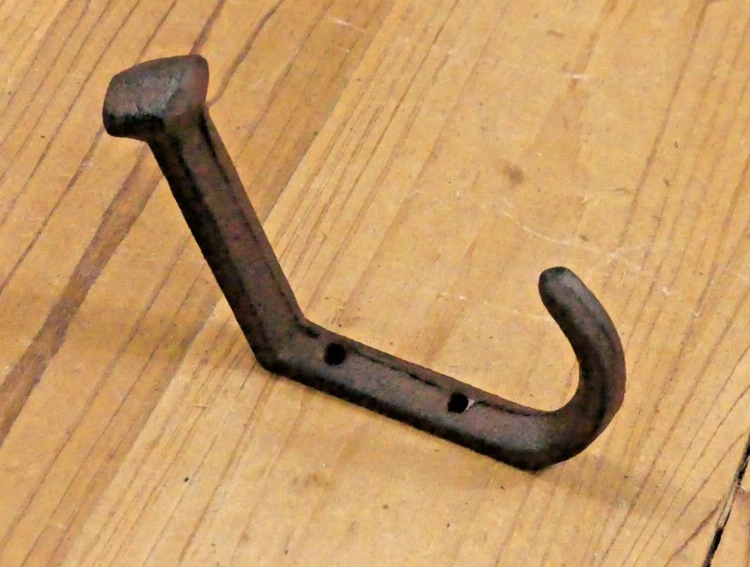 Cast Iron Wall Mount Railroad Spike Coat Hook