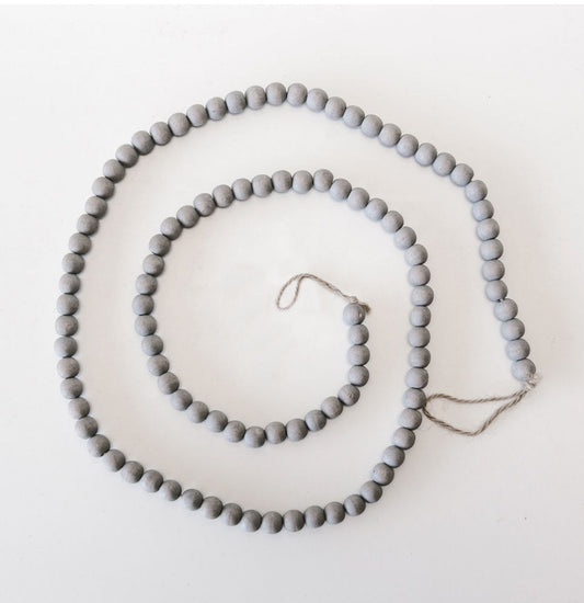 60x.5 Gray Wood Bead Garland