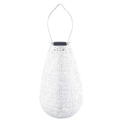 *NEW* Stella Blossom 14" Teardrop Solar Lantern - Pearl
