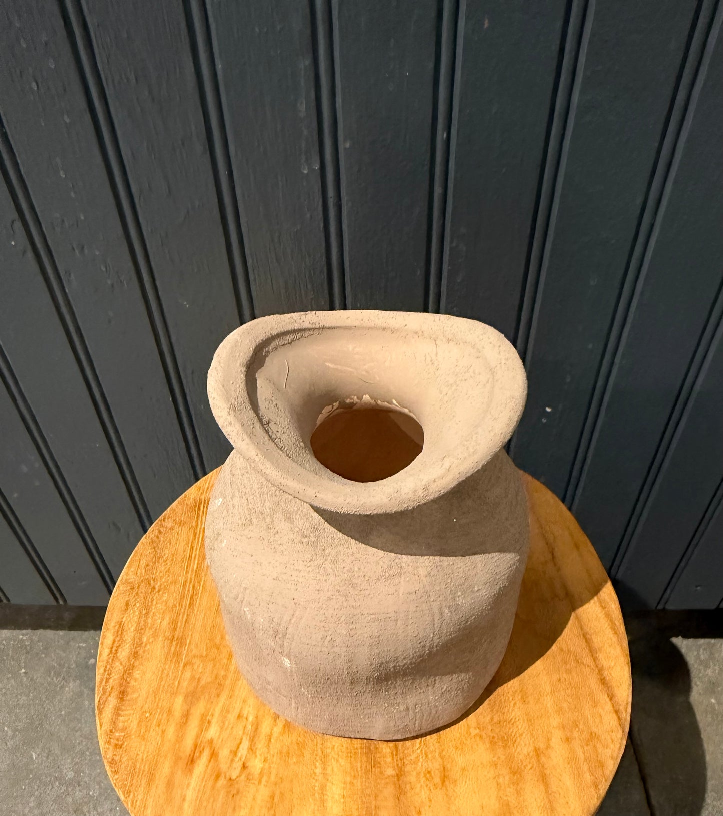 4.25” Fluted Earth Vase