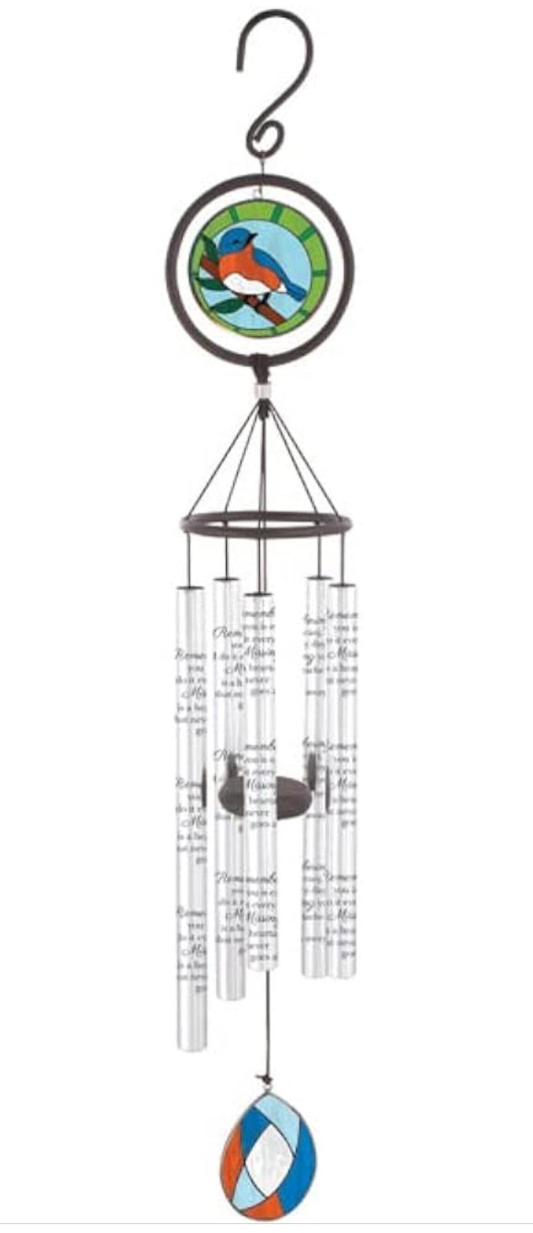 35” Stained Glass Sonnet Chime “Remembering You”