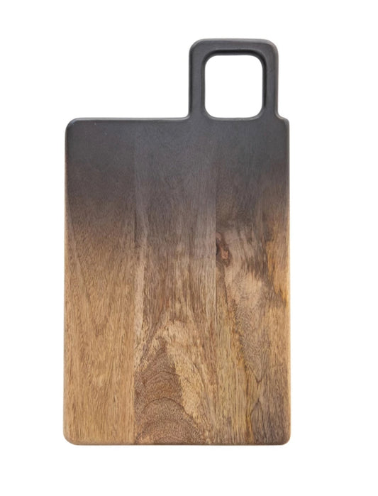 Mango Wood/Black Cutting Board