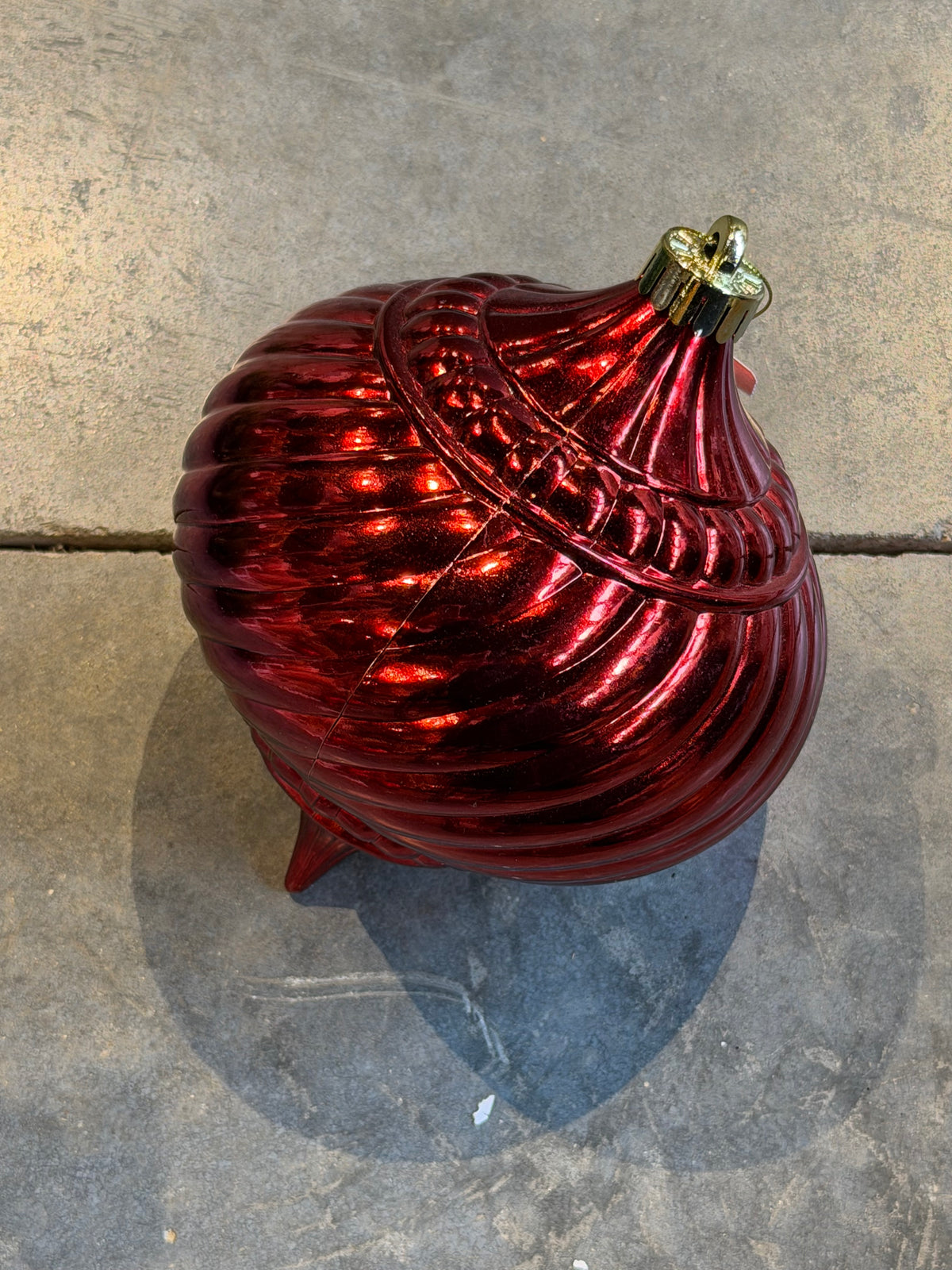 150MM Swirl Stripe Onion Ornament