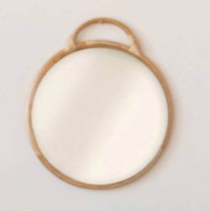 Rattan Natural Round Mirror