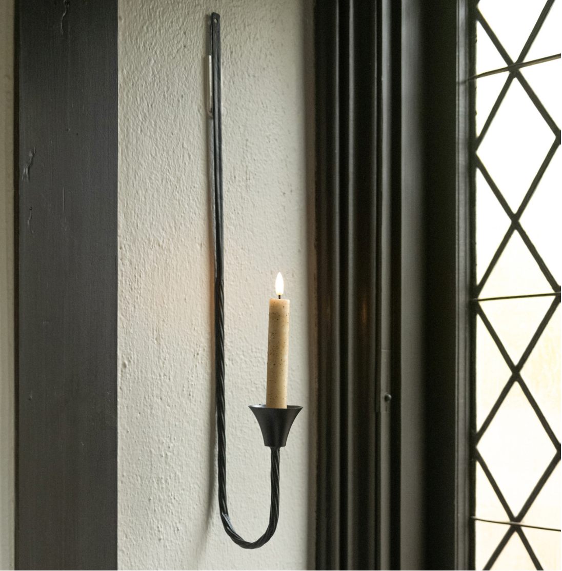 Forged Taper Candle Wall Sconce