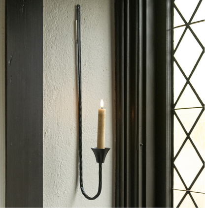 Forged Taper Candle Wall Sconce