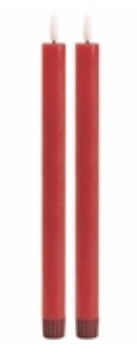 FIA Wick Red Taper Candle-Set/2