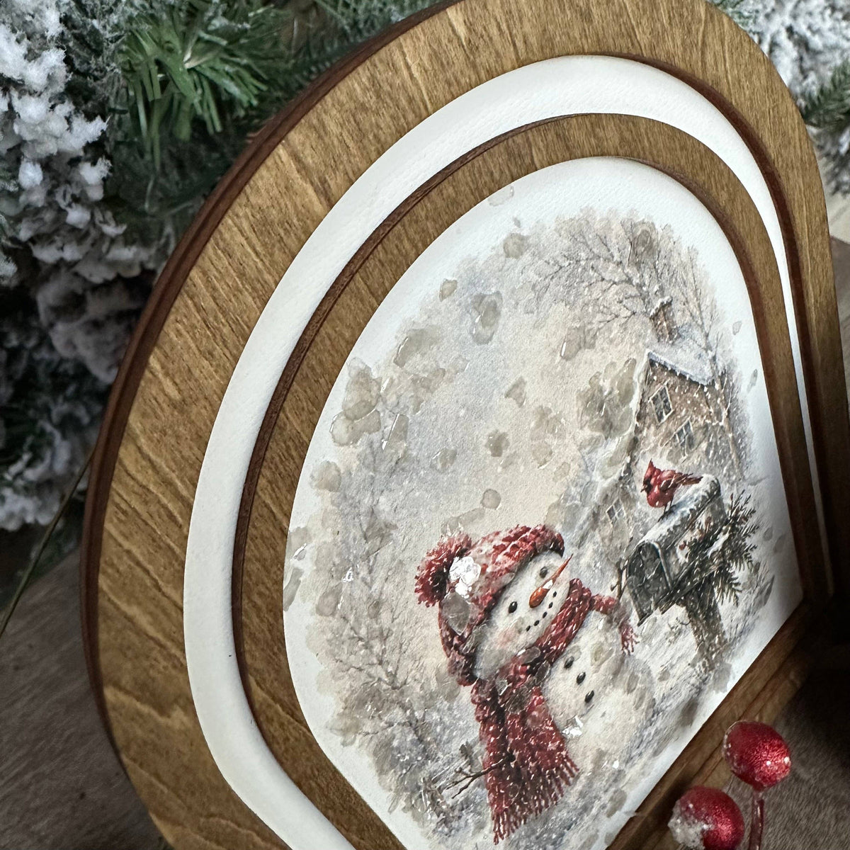 Home for Christmas Snowman & Cardinal | Coordinating Set