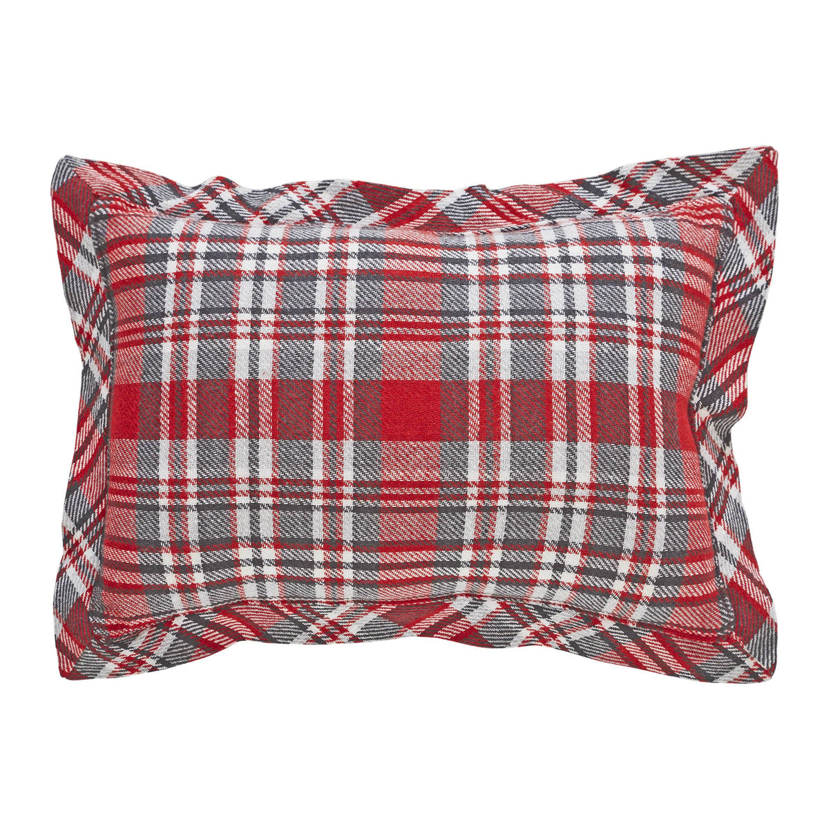 Gregor Plaid Christmas Merry Throw Pillow 9.5x14
