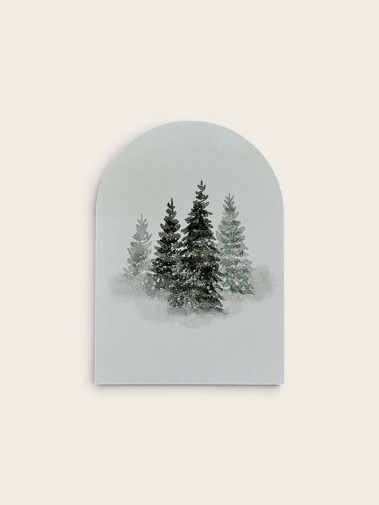 Winter Tree Watercolor, Arch | Christmas 2026