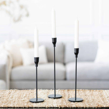 Black Iron Candle Holders