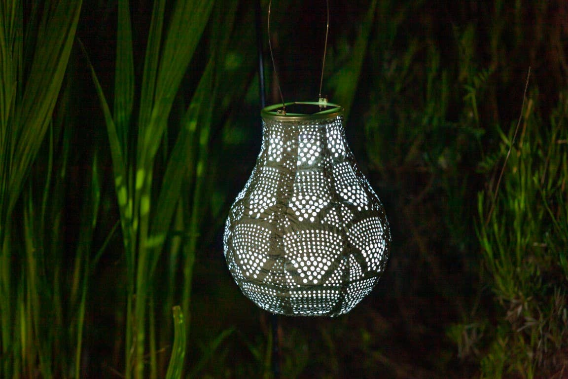Stella Bulb 8" Solar Lantern - Sage