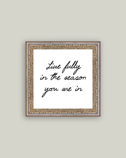 Live Fully Framed Antique Art