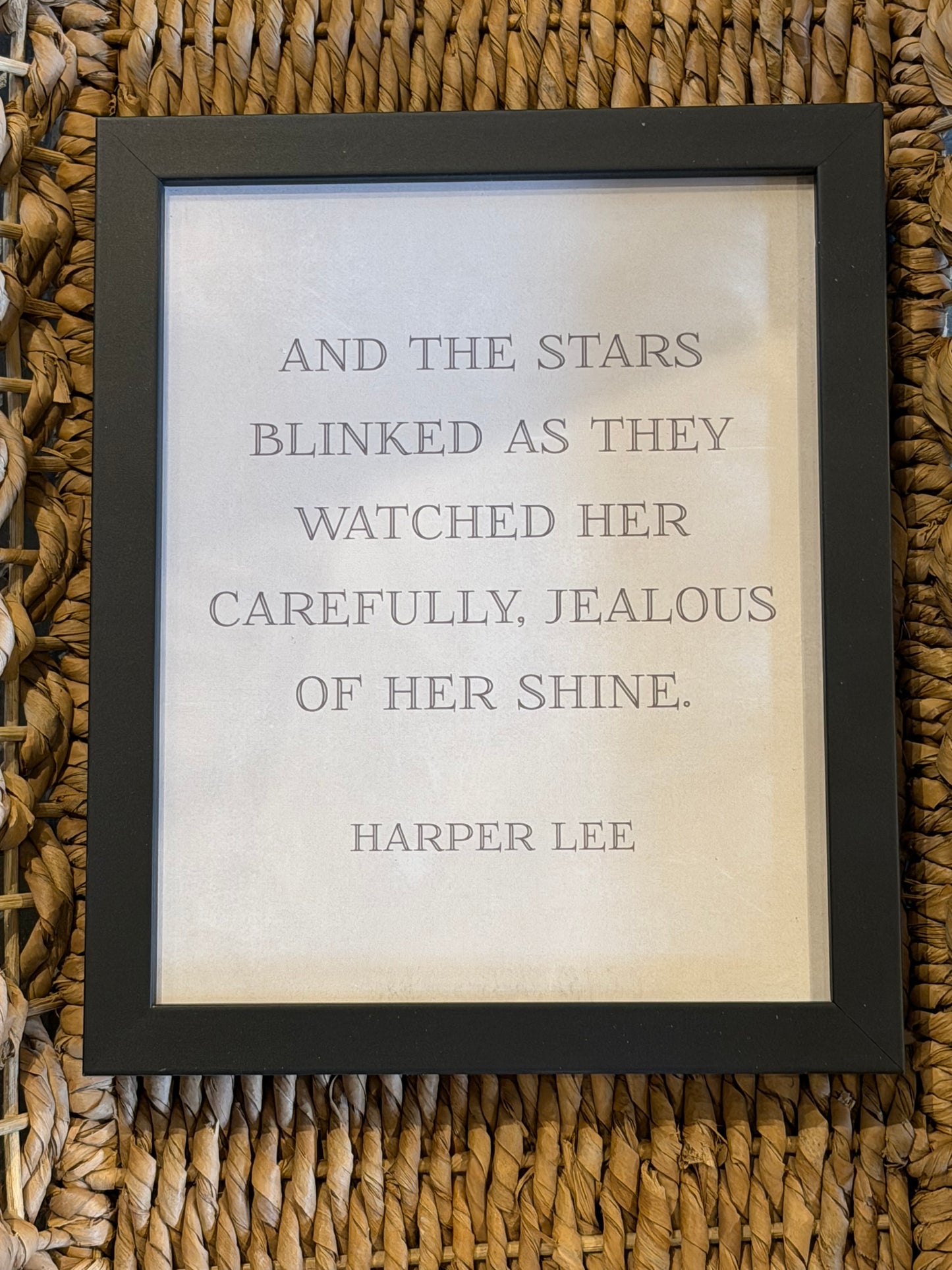 8” x 10” And The Stars Blinked…Lee Quote