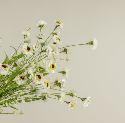 22” White Paper Daisy Bush