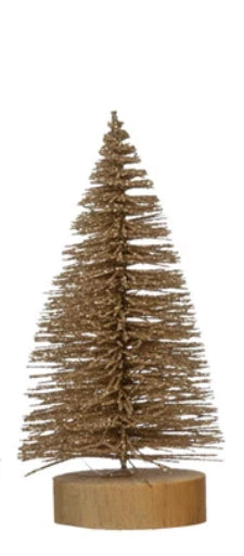 Gold Bottle Brush Tree-Sm