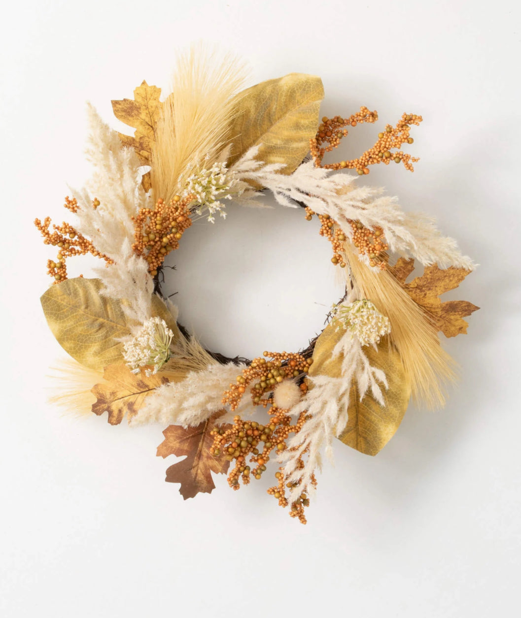 6.5” Dried Pampas Ring