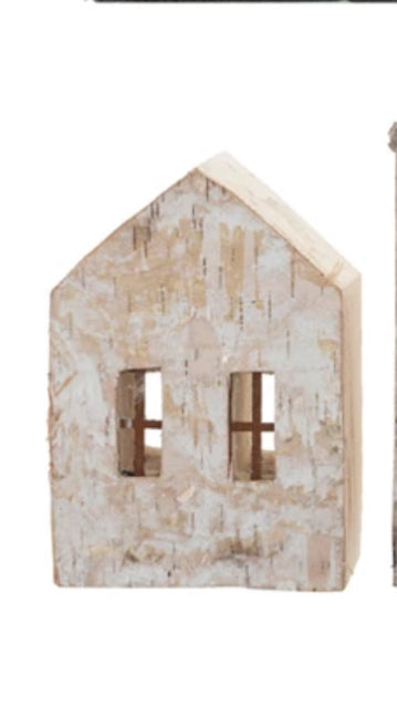 Birch Bark Houses w/Windows-4 Asst.