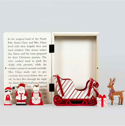 “The North Pole” Wood Storybook