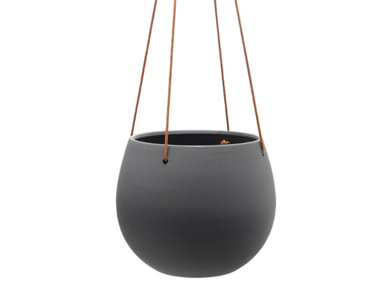 Hanging Platter w/Leather Rope Hanger