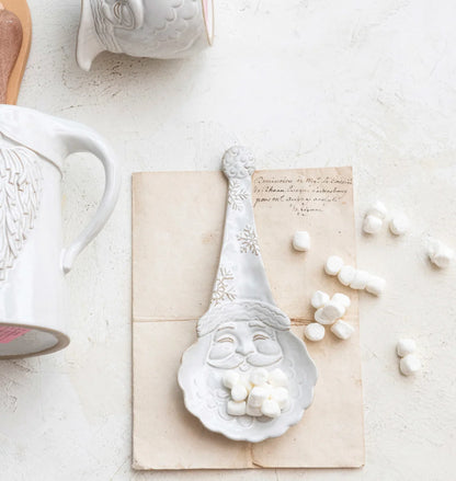 Stoneware Santa Spoon