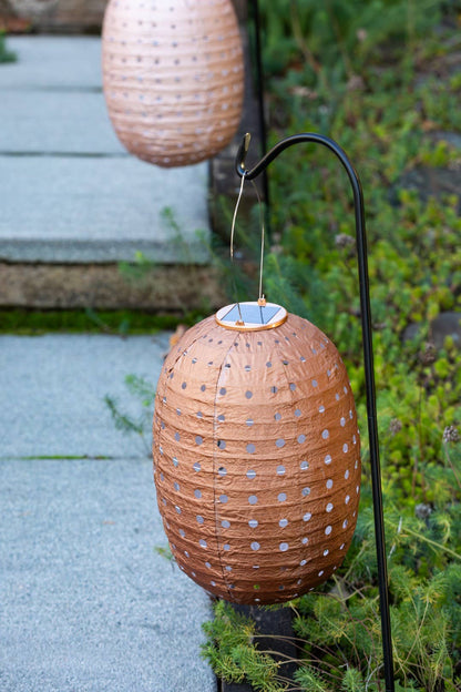 *NEW* Stella Swiss Dot 14" Barrel Solar Lantern -  Copper