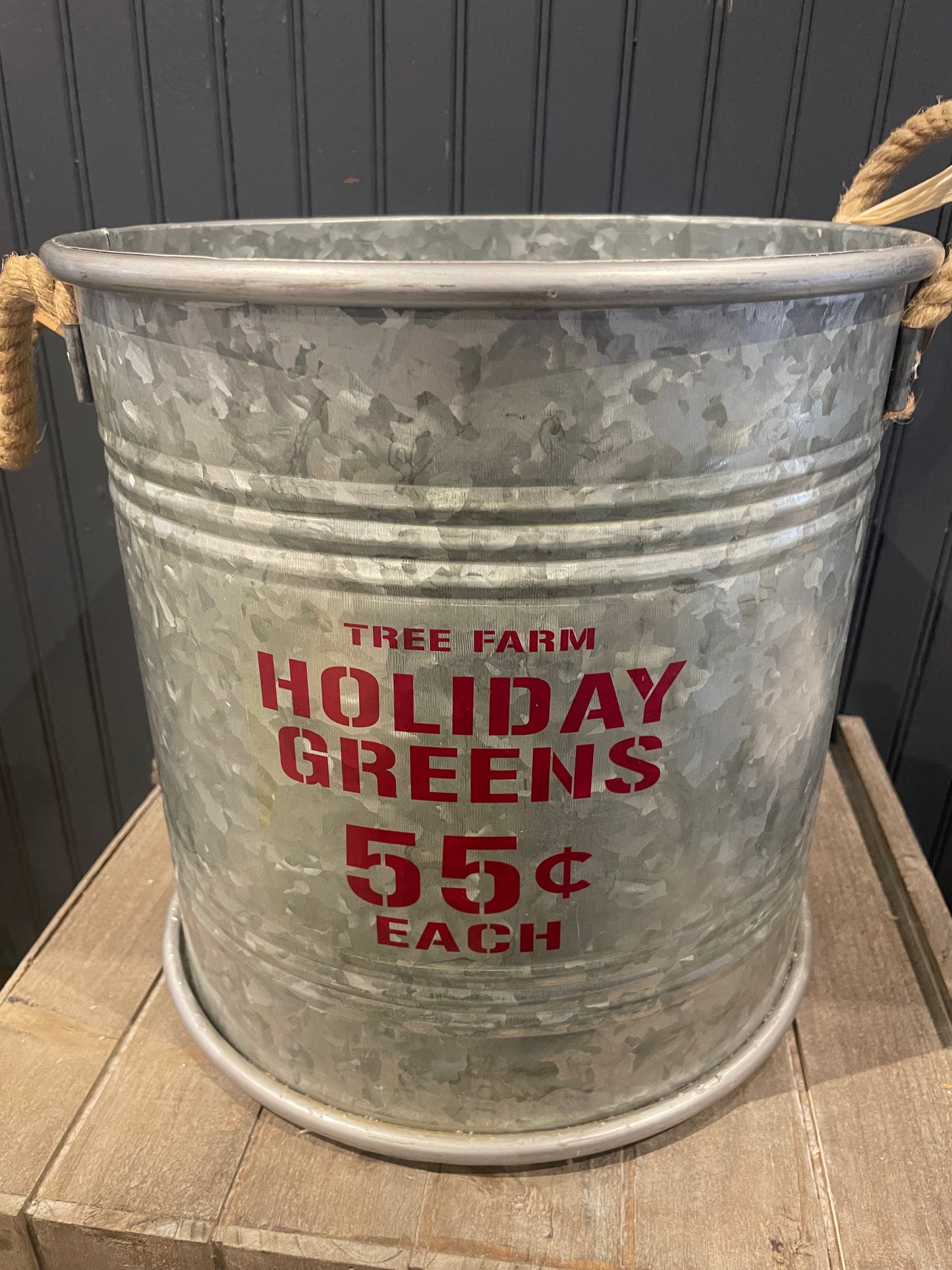 Holiday Tin Bucket