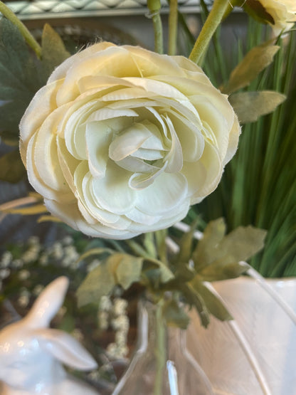 White Ranunculus Stem x4