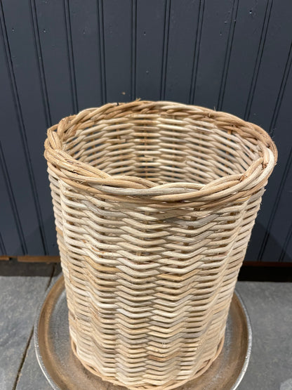 Natural wicker basket