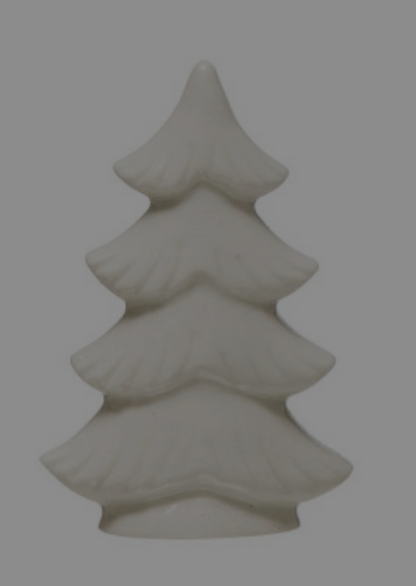 2.5”H White Stoneware Tree