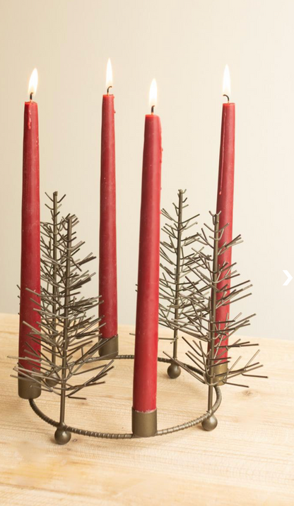 Antique Gold Wire Tree Candlelarbra